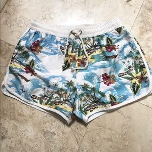 Zara Man Hawaiian Swim Shorts
